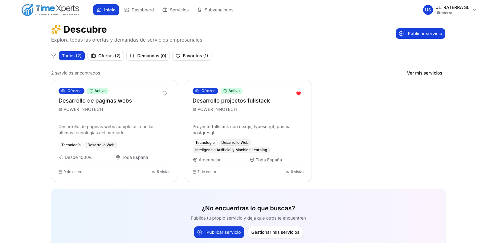 B2B Services + Grants Platform